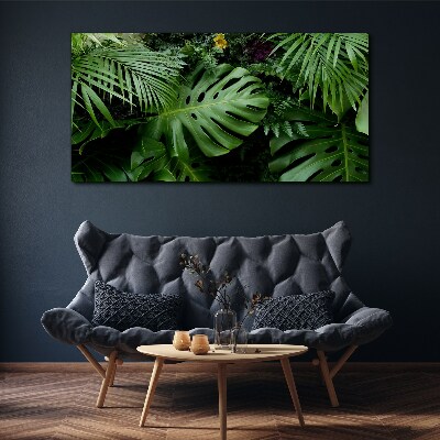 Tropical jungle leaves Canvas print