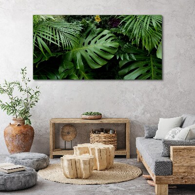 Tropical greenery in the depths of nature Canvas print