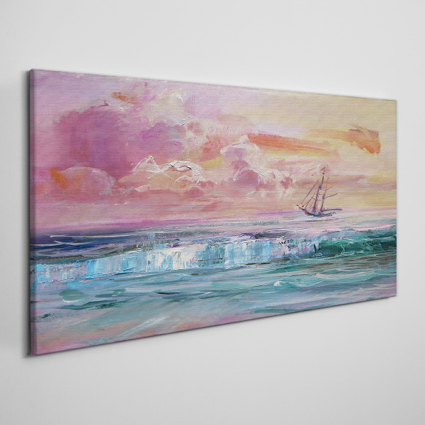 A peaceful sunset over the sea Canvas print