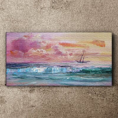A peaceful sunset over the sea Canvas print