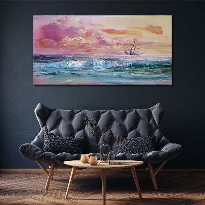 A peaceful sunset over the sea Canvas print