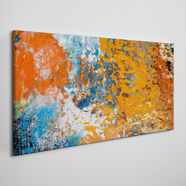 Dynamic colors in an abstract landscape Canvas print