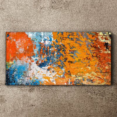 Dynamic colors in an abstract landscape Canvas print