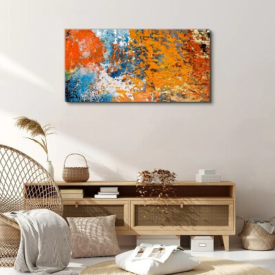 Dynamic colors in an abstract landscape Canvas print