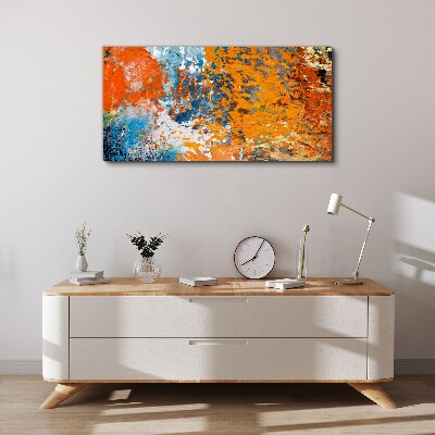 Dynamic colors in an abstract landscape Canvas print