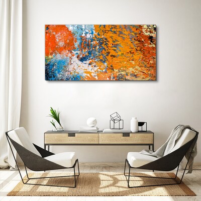 Dynamic colors in an abstract landscape Canvas print