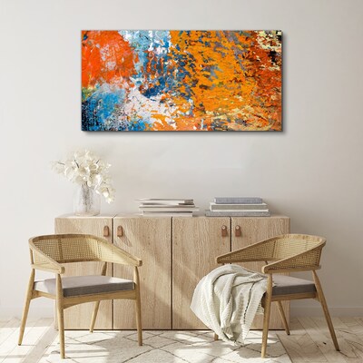 Dynamic colors in an abstract landscape Canvas print