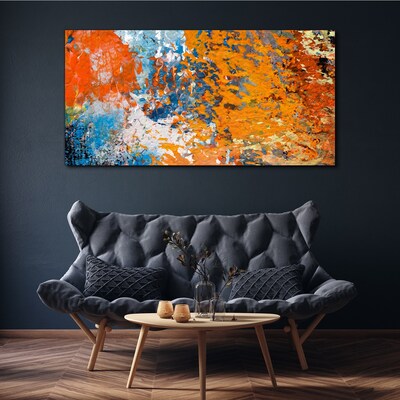 Dynamic colors in an abstract landscape Canvas print