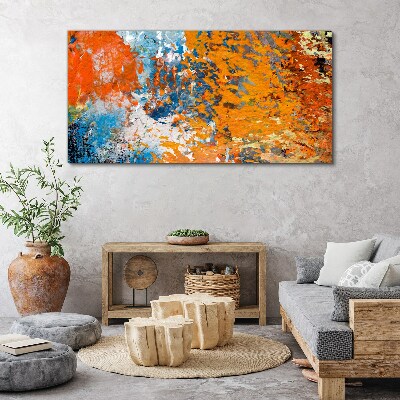 Dynamic colors in an abstract landscape Canvas print