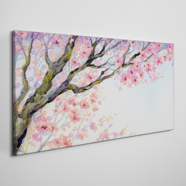Spring flower landscape Canvas print