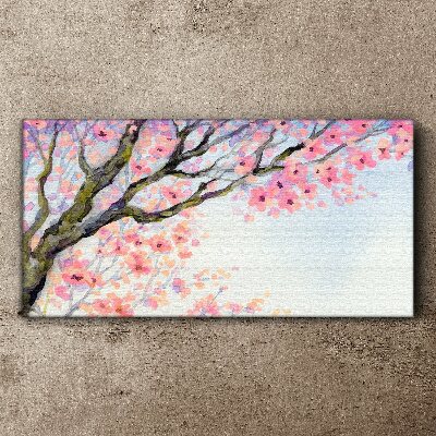 Spring flower landscape Canvas print