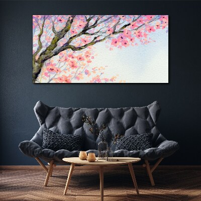 Spring flower landscape Canvas print