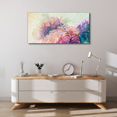 Floral dreams in pastel tones Canvas print
