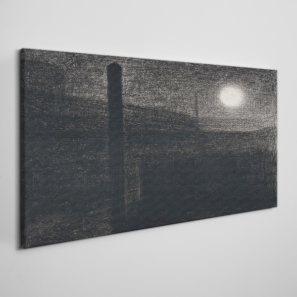 Sunset over the city Canvas print