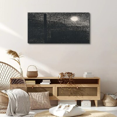 Sunset over the city Canvas print