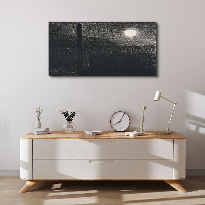 Sunset over the city Canvas print