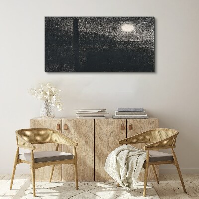 Sunset over the city Canvas print
