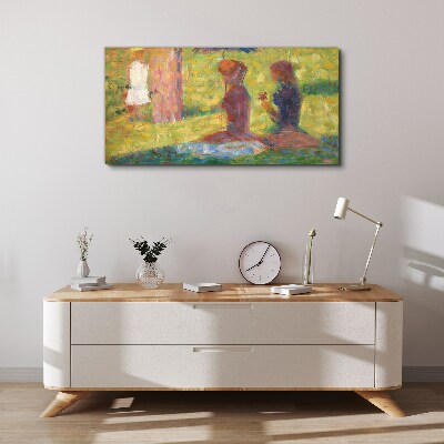 Captured moments in pastel colors Canvas print
