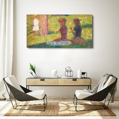 Captured moments in pastel colors Canvas print