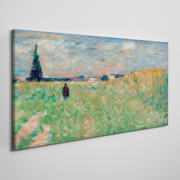 A walk among the greenery Canvas print