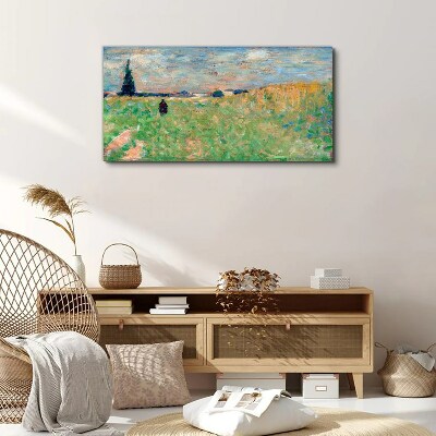 A walk among the greenery Canvas print