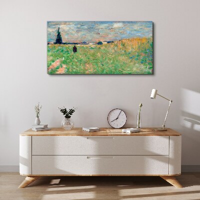 A walk among the greenery Canvas print