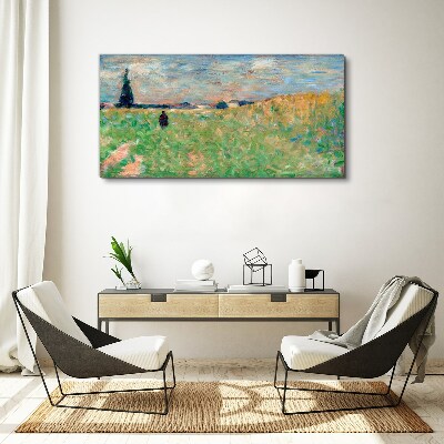 A walk among the greenery Canvas print