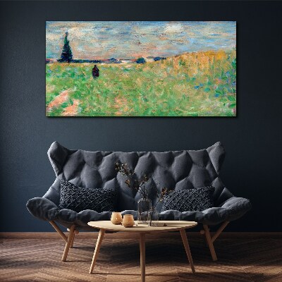 A walk among the greenery Canvas print