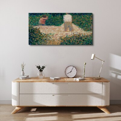 Summer Garden Meeting Canvas print