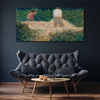 Summer Garden Meeting Canvas print