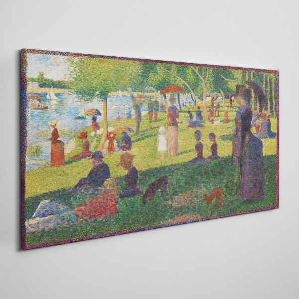 A summer day at the lake Canvas print