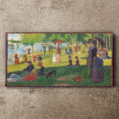 A summer day at the lake Canvas print