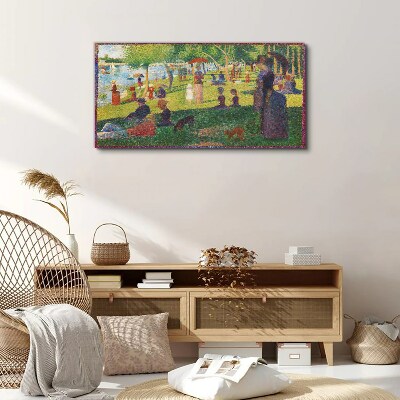 A summer day at the lake Canvas print