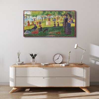 A summer day at the lake Canvas print