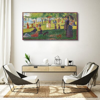 A summer day at the lake Canvas print