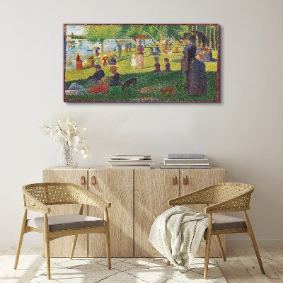 A summer day at the lake Canvas print