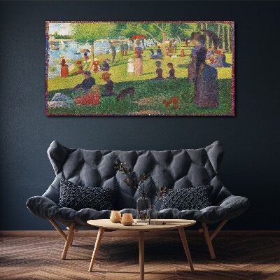 A summer day at the lake Canvas print