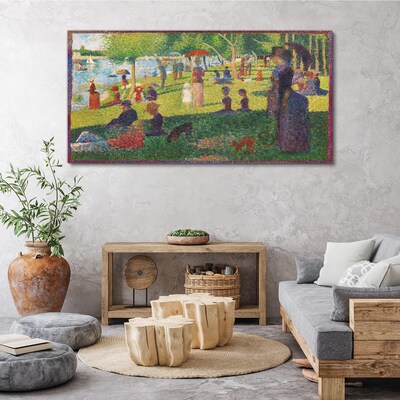 A summer day at the lake Canvas print