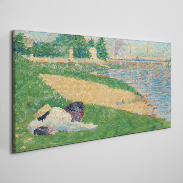 Summer laziness by the water Canvas print