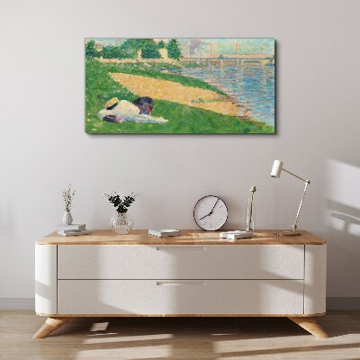 Summer laziness by the water Canvas print
