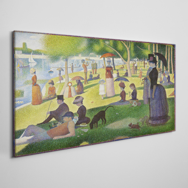 Sunday afternoon by the river Canvas print