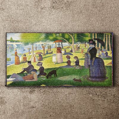 Sunday afternoon by the river Canvas print