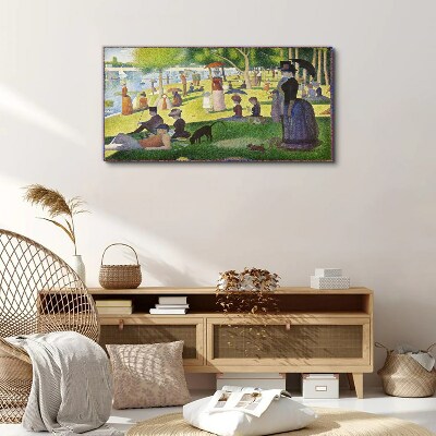 Sunday afternoon by the river Canvas print