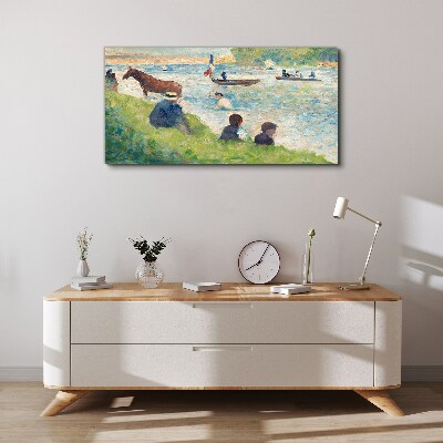 Characters painting Canvas print
