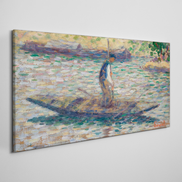 Sailor on the river Canvas print
