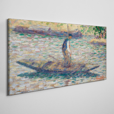 Sailor on the river Canvas print
