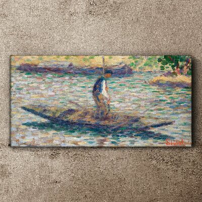 Sailor on the river Canvas print
