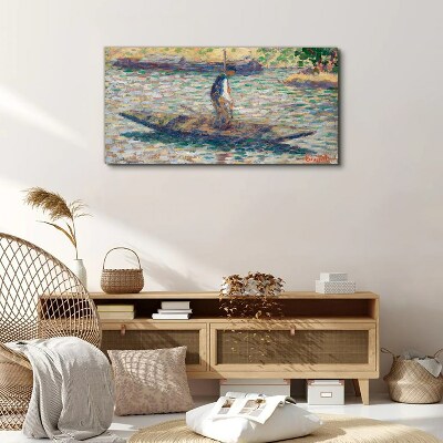 Sailor on the river Canvas print