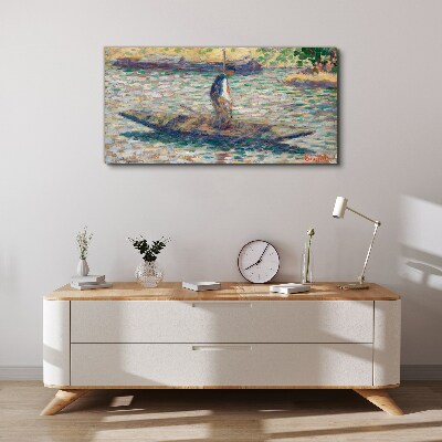 Sailor on the river Canvas print