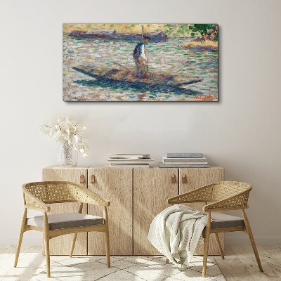 Sailor on the river Canvas print
